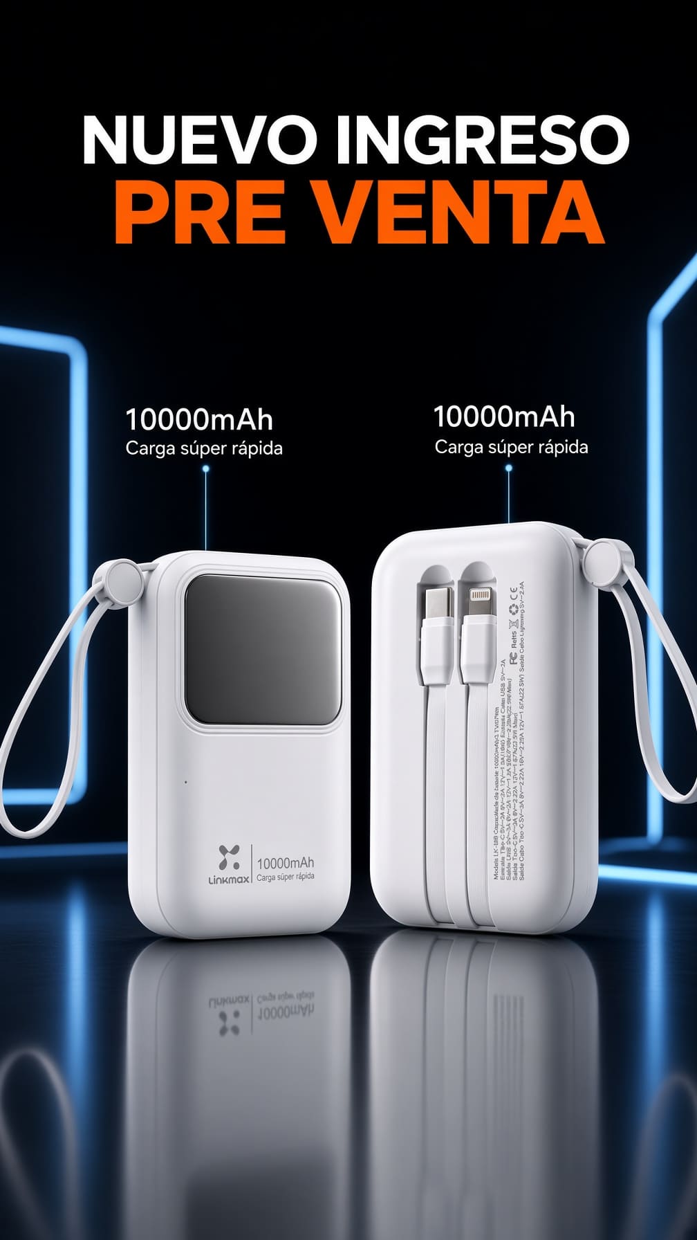 🚨 POWER BANK LINKMAX LK-155 – 10,000 mAh | 22.5W🚨